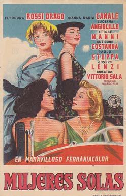 Seller image for MUJERES SOLAS - Teatro Principal de Alicante - Director: Vittorio Sala - Actores: Eleonora Rossi Drago, Gianna Maria Canale, Luciana Angiolillo ./ Cine Italiano/ P-3-Cine for sale by Librera Races