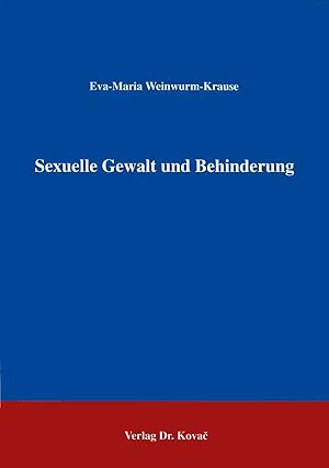 Seller image for Sexuelle Gewalt und Behinderung, for sale by Verlag Dr. Kovac GmbH