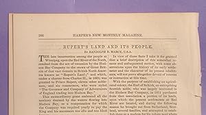 Seller image for Rupert's Land And Its People for sale by Legacy Books II