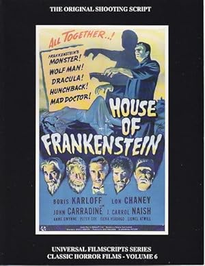 Bild des Verkufers fr MagicImage Filmbooks Presents The House of Frankenstein [The Original 1944 Shooting Script] zum Verkauf von Monroe Bridge Books, MABA Member