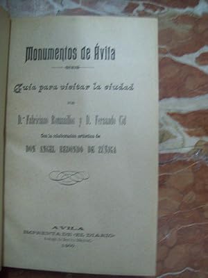 Immagine del venditore per MONUMENTOS DE VILA. GUA PARA VISITAR LA CIUDAD venduto da Itziar Arranz Libros & Dribaslibros