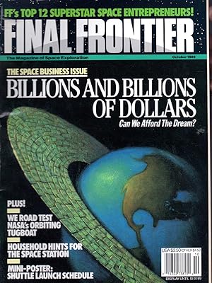 Immagine del venditore per Final Frontier (Magazine), Volume 2, No. 5: October 1989 venduto da Dorley House Books, Inc.