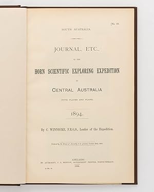 Journal . of the Horn Scientific Exploring Expedition to Central Australia . 1894