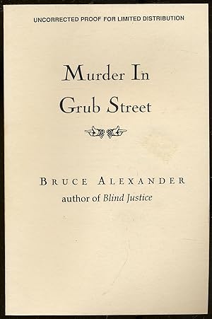 Bild des Verkufers fr Murder in Grub Street zum Verkauf von Between the Covers-Rare Books, Inc. ABAA