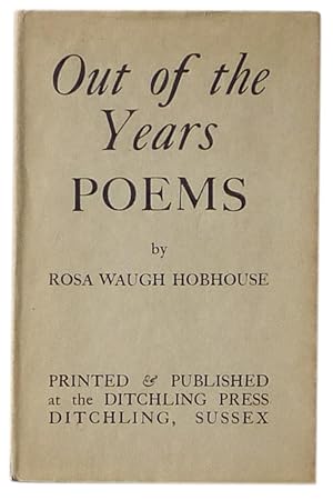 Seller image for Out of the Years; poems for sale by Bertram Rota Ltd