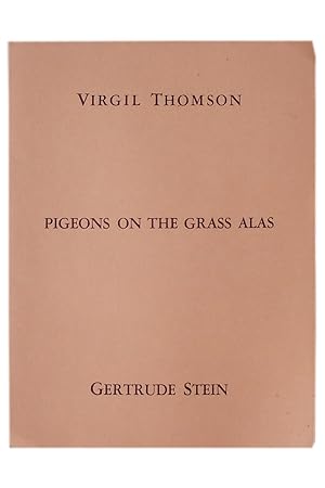 Seller image for Pigeons on the Grass Alas: Recitation and Air for Barytone [sic] for sale by Bertram Rota Ltd