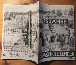Bild des Verkufers fr 75 Jahre Heimschule Lender 1875-1950. zum Verkauf von Antiquariat Roland Ggler
