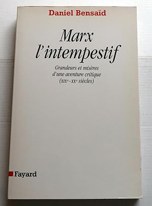 MARX L'INTEMPESTIF