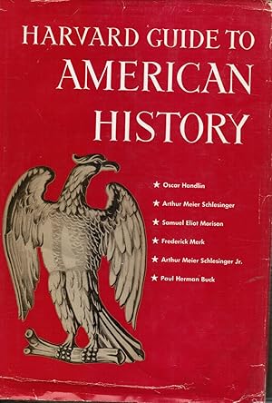 Bild des Verkufers fr Harvard Guide to American History zum Verkauf von Bookshop Baltimore