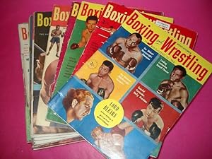 BOXING AND WRESTLING The World's Greatest Combat Magazine. A Broken Run of 28 Monthly Issues 1952...