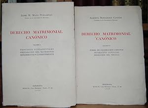 Imagen del vendedor de DERECHO MATRIMONIAL CANONICO a la venta por Fbula Libros (Librera Jimnez-Bravo)