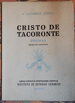 Bild des Verkufers fr CRISTO DE TACORONTE. Poemas zum Verkauf von Fbula Libros (Librera Jimnez-Bravo)