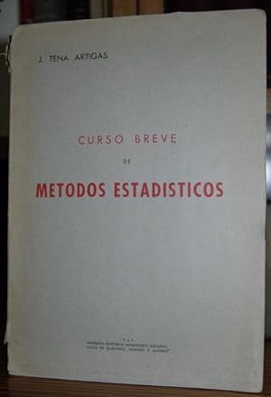 Imagen del vendedor de CURSO BREVE DE METODOS ESTADISTICOS a la venta por Fbula Libros (Librera Jimnez-Bravo)