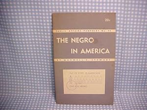 Seller image for The Negro in America Public Affairs Pamphlet No. 95 for sale by Gene The Book Peddler