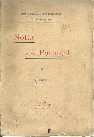 NOTAS SOBRE PORTUGAL. Volume I