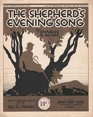 Seller image for The Shepherd's Evening Song for Piano with Violin & Cello Ad Lib Arr. By Geo. H. Farnell for sale by Mr Pickwick's Fine Old Books
