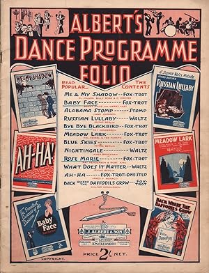 Seller image for Albert's Dance Programme Folio for sale by Mr Pickwick's Fine Old Books