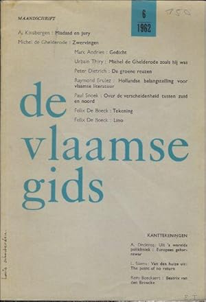 Seller image for DE VLAAMSE GIDS. 46STE JAARGANG NUMMER 6 JUNI 1962. for sale by BOOKSELLER  -  ERIK TONEN  BOOKS