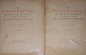 Les XYLOGRAPHIES du XIVe et du XVe siècle au cabinet des estampes de la bibliothèque nationale. (...
