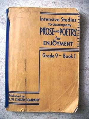 Intensive Studies to Accompany Prose and Poetry for Enjoyment: Grade 9 Book 1