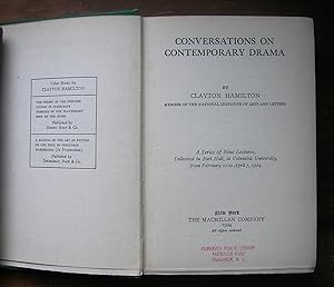 Seller image for Conversations on Contemporary Drama. for sale by Monkey House Books
