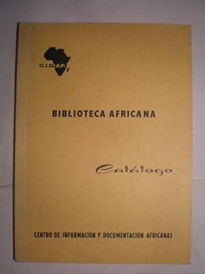 Biblioteca Africana. Catálogo