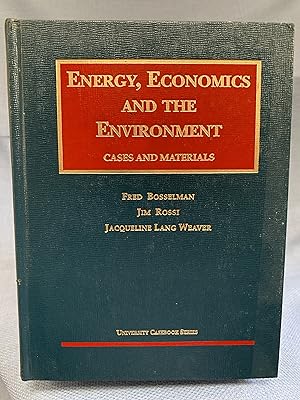 Imagen del vendedor de Energy, Economics and the Environment: Cases and Materials a la venta por Bryn Mawr Bookstore