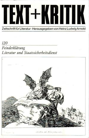 Feinderklärung : Literatur und Staatssicherheitsdienst H 120