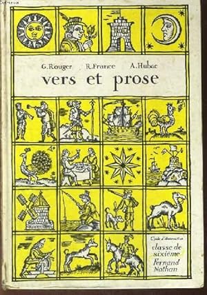 Seller image for VERS ET PROSE (CYCLE D'OBSERVATION) CLASSE DE SIXIEME. PROGRAMME DE 1963. for sale by Le-Livre