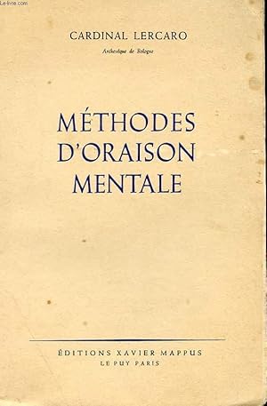 Imagen del vendedor de METHODES D'ORAISON MENTALE a la venta por Le-Livre