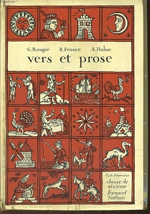 Image du vendeur pour VERS ET PROSE. CLASSE DE SIXIEME. mis en vente par Le-Livre