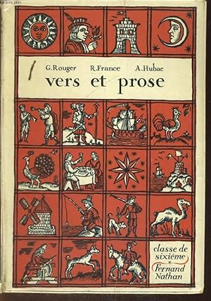 Seller image for VERS ET PROSE. CLASSE DE SIXIEME. for sale by Le-Livre