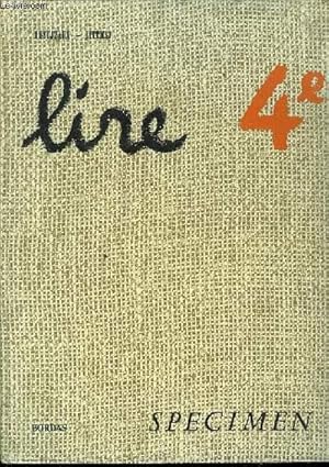 Seller image for LIRE CLASSE DE QUATRIEME for sale by Le-Livre