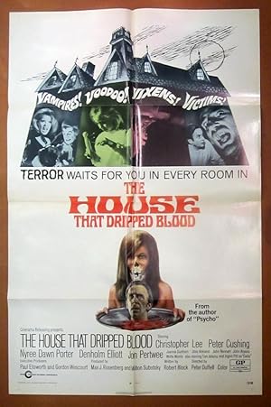 The House That Dripped Blood- Original One Sheet Folded Movie Poster (1971)