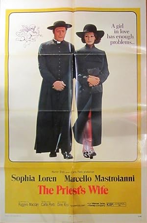 The Priest's Wife - Original Folded One Sheet Movie Poster (1971)