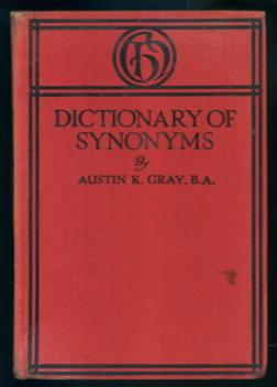 Bild des Verkufers fr Dictionary of Synonyms zum Verkauf von Lazy Letters Books