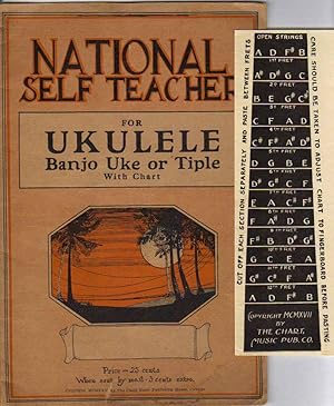 National Self Teacher for Ukulele, Banjo Uke or Tiple, With Chart