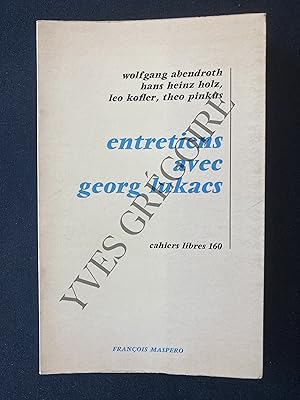 Image du vendeur pour ENTRETIENS AVEC GEORG LUKACS-CAHIERS LIBRES 160 mis en vente par Yves Grgoire