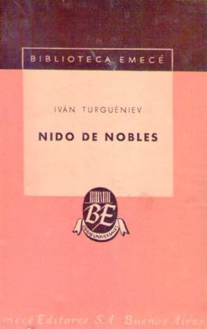 NIDO DE NOBLES. Novela