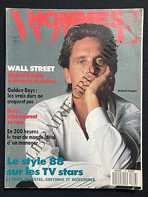 VOGUE HOMMES-N°106-FEVRIER 1988-MICHAEL DOUGLAS