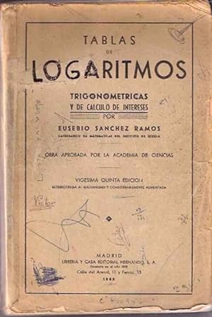 Seller image for Tablas de logaritmos for sale by SOSTIENE PEREIRA