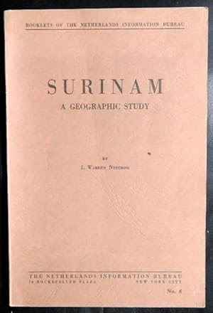 Image du vendeur pour Surinam, a geographic study, (Booklets of the Netherlands information bureau) mis en vente par GuthrieBooks