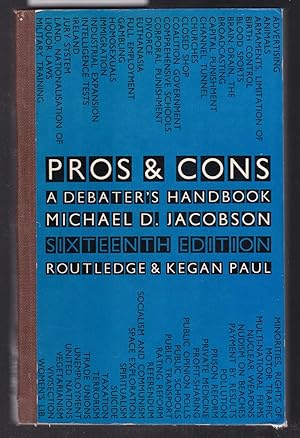 Seller image for Pros & Cons- A Debaters Handbook for sale by Laura Books