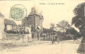 Bild des Verkufers fr Carte Postale Ancienne - JUZIERS - La route de Meulan. zum Verkauf von JOIE DE LIRE