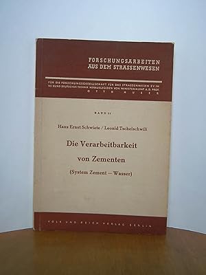 Bild des Verkufers fr Forschungsarbeiten aus dem Strassenwesen - Die Verarbeitbarkeit von Zementen /System Zement - Wasser) Band 21 zum Verkauf von Antiquarische Bcher Schmidbauer