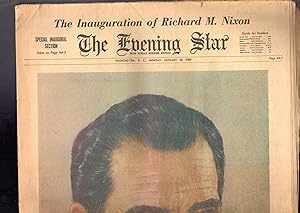 Seller image for The Inauguration of Richrd M. Nixon".special Inaugral Secion of The Evening Star, Washington, D.C. Monday January 20, 1969 for sale by Dorley House Books, Inc.