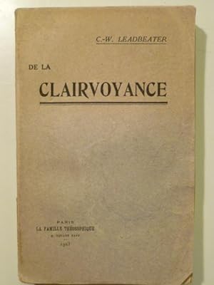 Immagine del venditore per De la Clairvoyance. venduto da Arca librairie