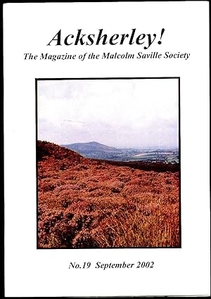 Immagine del venditore per Acksherley! The Magazine of the Malcolm Saville Society No. 19 September 2002 venduto da Little Stour Books PBFA Member