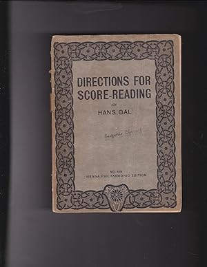 Immagine del venditore per Directions for Score-Reading venduto da Meir Turner