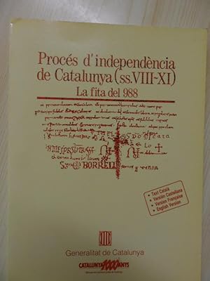 Bild des Verkufers fr Proces D'indepedencia De Catalunya (SS.VIII-XI) La Fita Del 988 zum Verkauf von Clement Burston Books